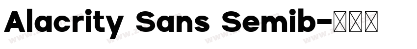 Alacrity Sans Semib字体转换